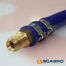Gemonteerde silicone blauwe vacuümslang