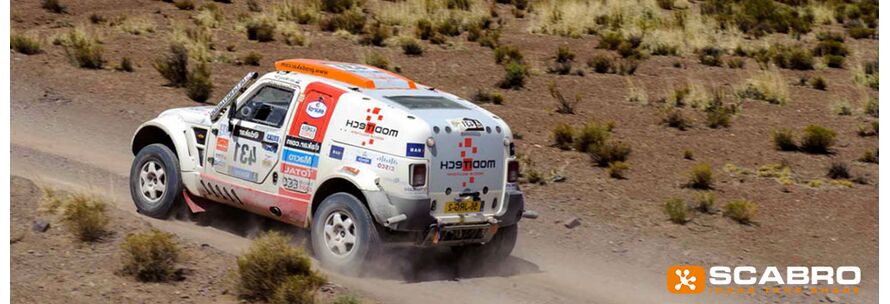 Scabro sponsort milieuvriendelijke Dakar rally wagen
